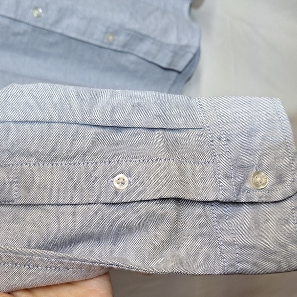 Gap Men's Long Sleeve Oxford Shirt Size‎ XL Dutch Blue - Picture 5 of 11